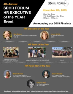 Innovative Employee Solutions is named a Finalist by the SDHR Forum for HR Team of the Year 2019